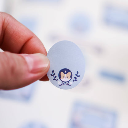 Thousand Skies - Kiss Cut Paper Roll Labels - Sparkles and Clouds