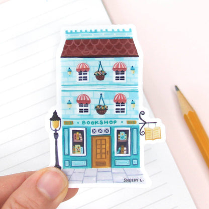 Sherry Lou Studio - Vinyl Sticker - Bookshop