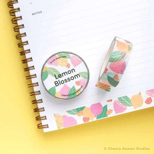Cheery Human Studios - Lemon Blossom Washi Tape