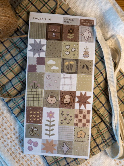 dana ate oatmeal! - Tucked In Washi Sticker Sheet