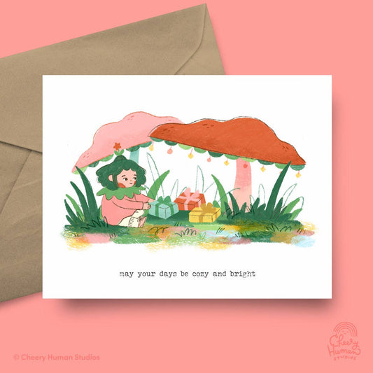 Cheery Human Studios - "May Your Days Be Cozy and Bright" Christmas Card