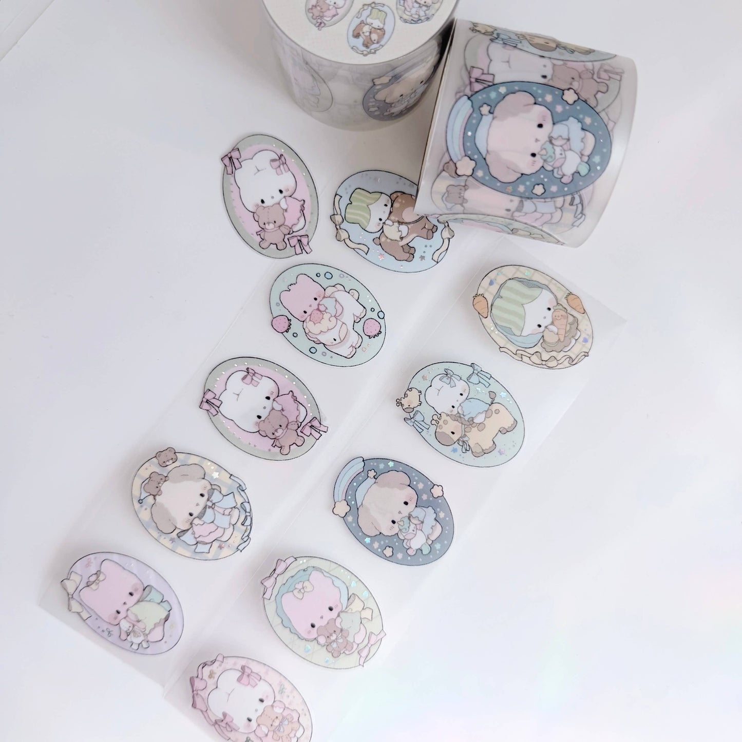 Atelier by Jo - Sticker Roll - Oval Character and Buddy Portrait