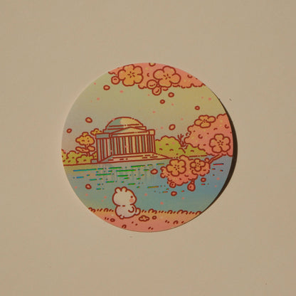 2jingis2jing - Foil Sticker - Cities Series - Sakura Season In DC