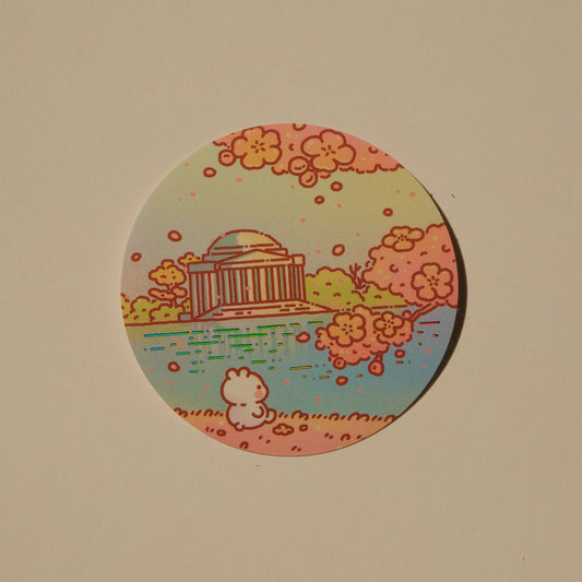 2jingis2jing - Foil Sticker - Cities Series - Sakura Season In DC