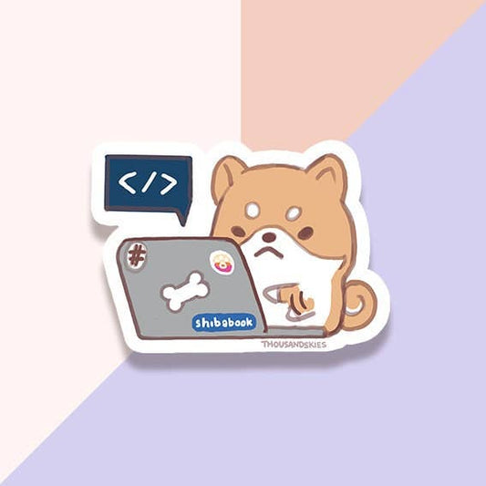 Thousand Skies - Vinyl Sticker - Shiba Laptop