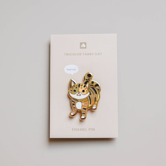 Thousand Skies - Enamel Pin - Tricolor Tabby Cat