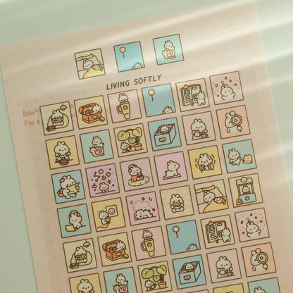2jingis2jing - Sticker Sheet - Living Softly
