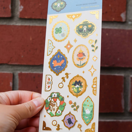 Thousand Skies - Washi Sticker Sheet - Retro Frames