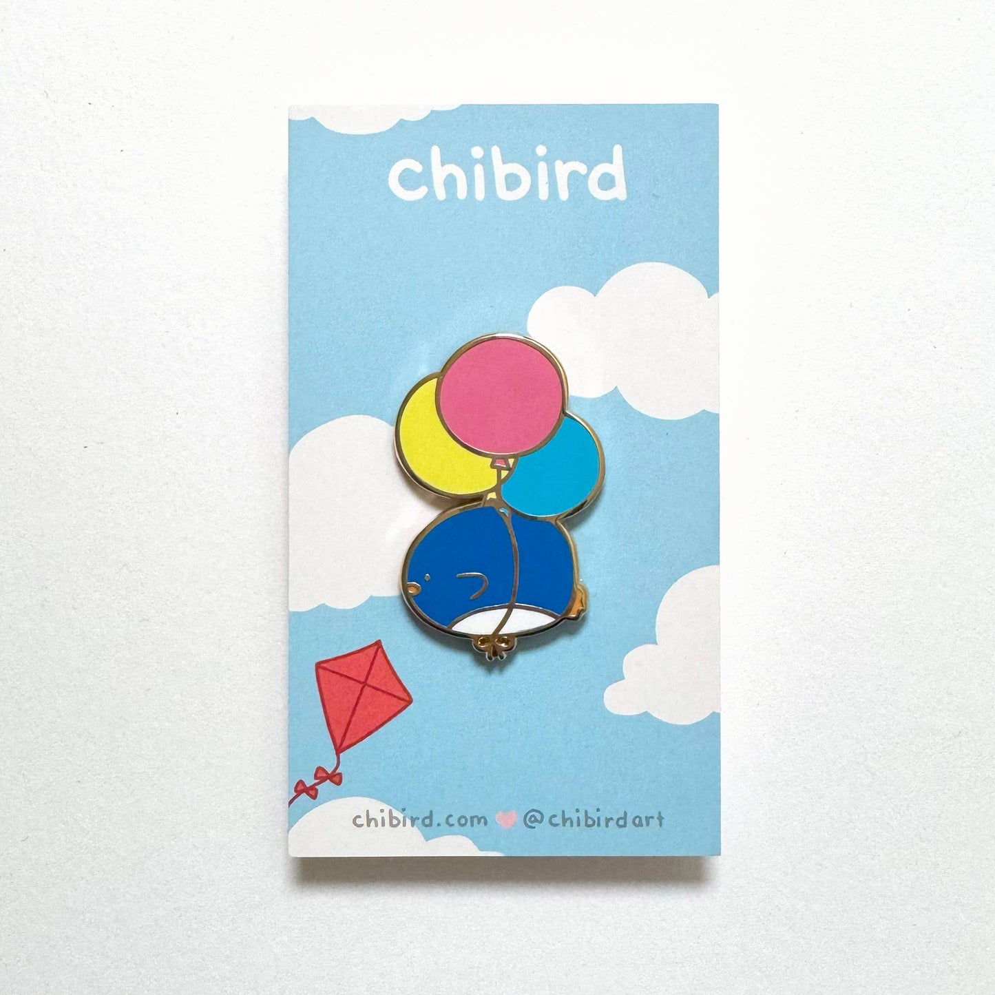 Chibird - Penguin Balloons Enamel Pin
