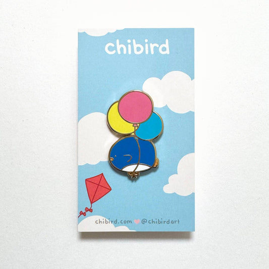 Chibird - Penguin Balloons Enamel Pin