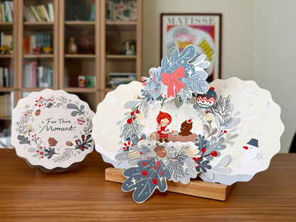 Tiny Kikimo - Pop-Up Card - Winter Hearth