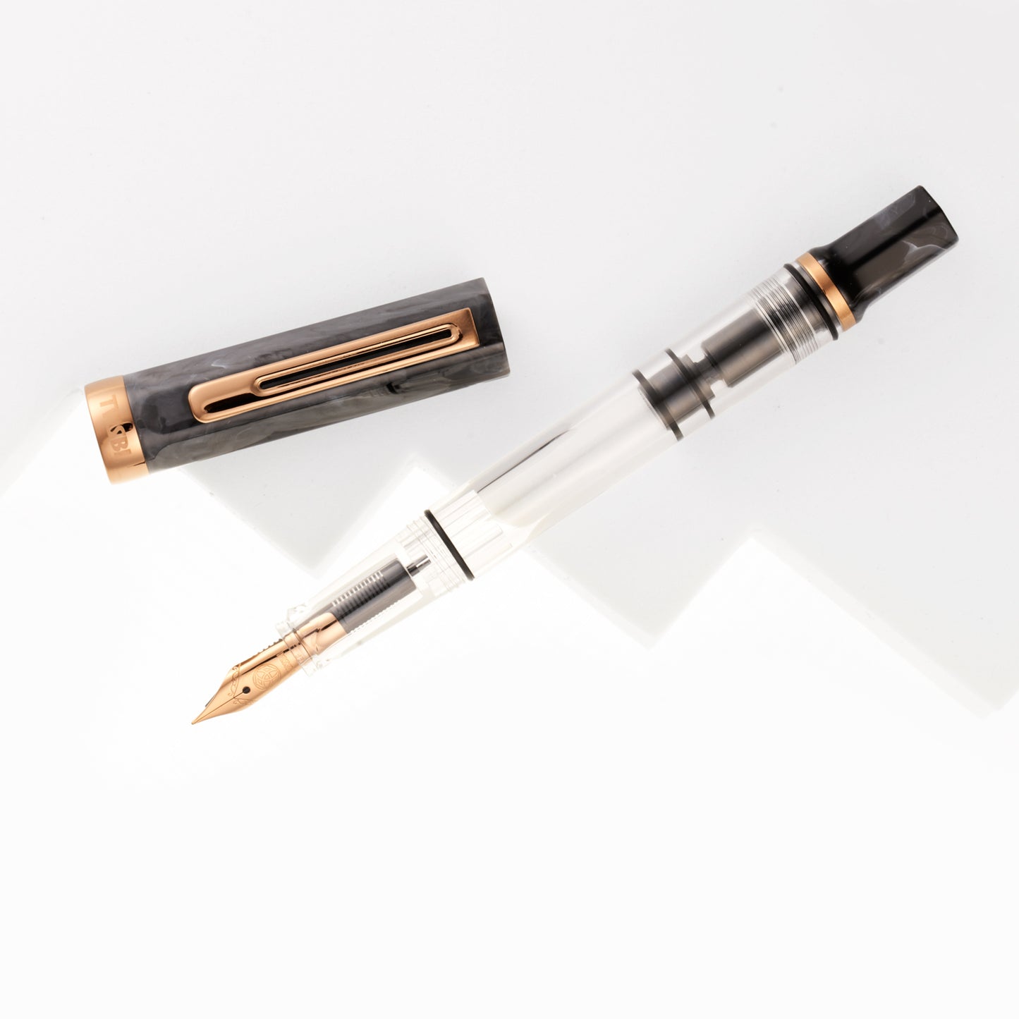 TWSBI ECO Black Marble w/Bronze Fountain Pen