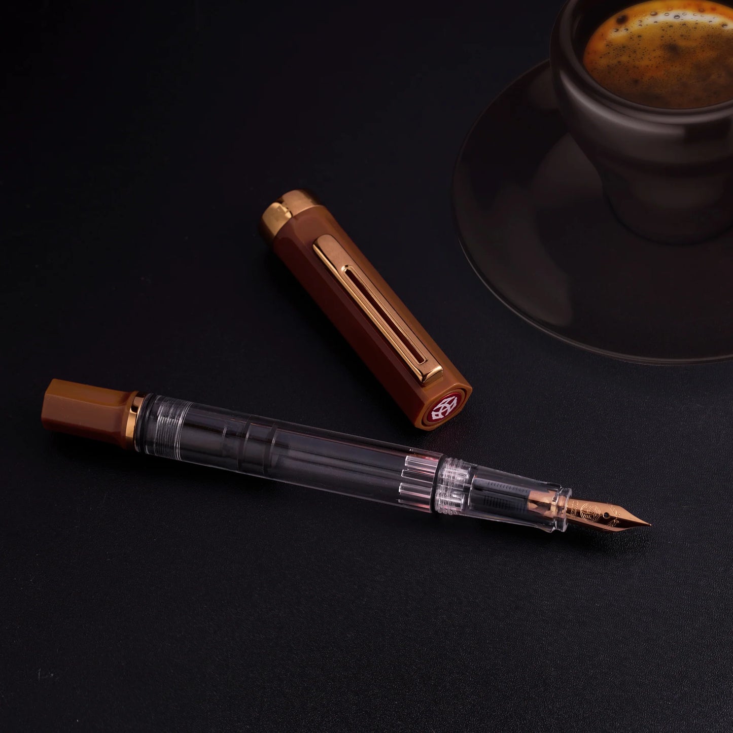 TWSBI ECO Espresso w/Bronze Fountain Pen