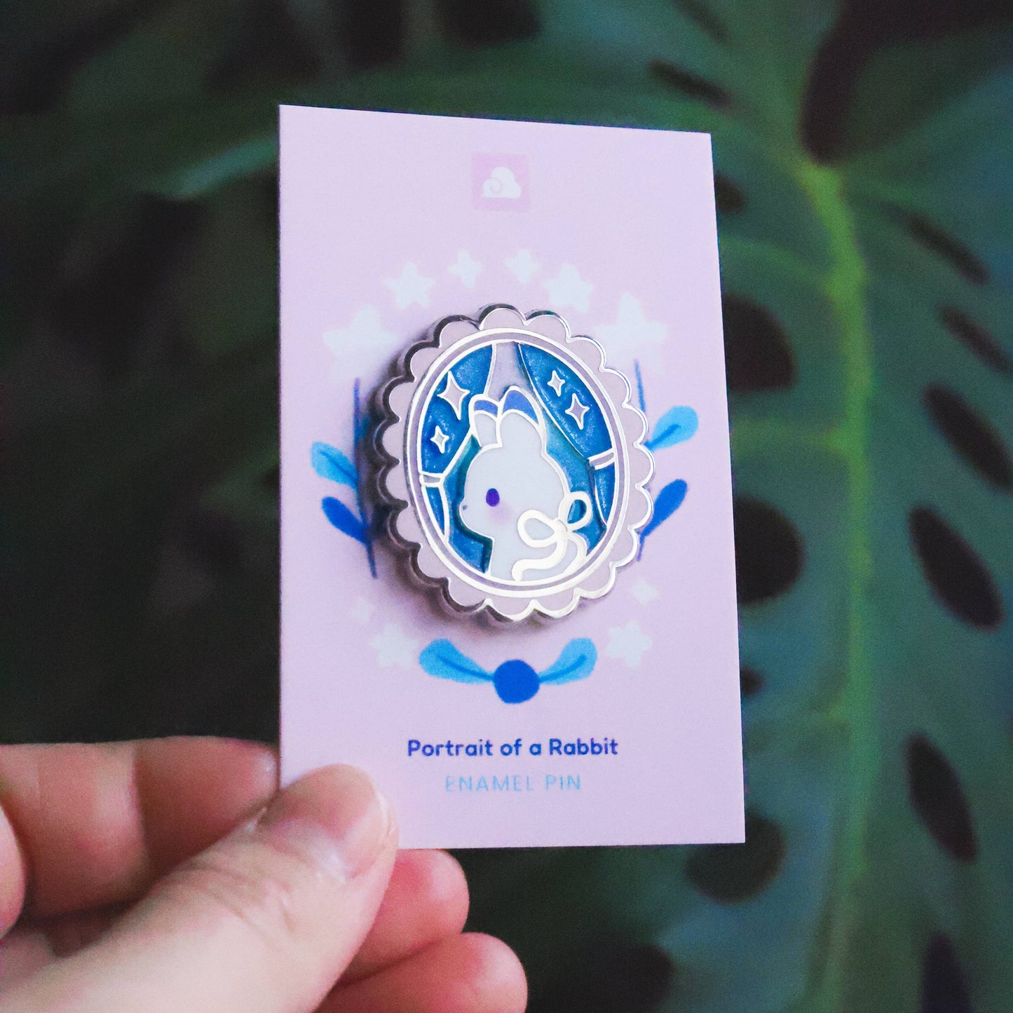 Thousand Skies - Enamel Pin - Portrait of a Rabbit