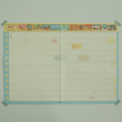 2jingis2jing - 2027 Illustrated 365-Day A2 Wall Calendar & Sticker Pack