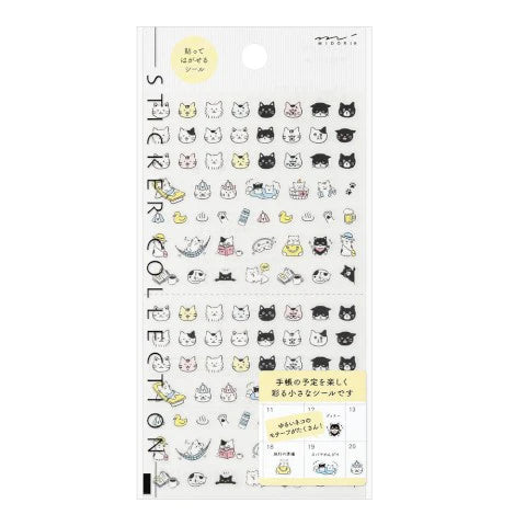 Midori Sticker Sheet - Emoji Cat