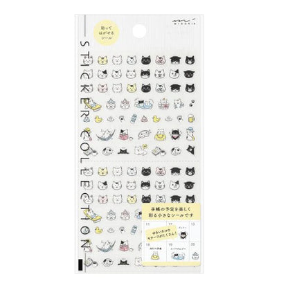 Midori Sticker Sheet - Emoji Cat