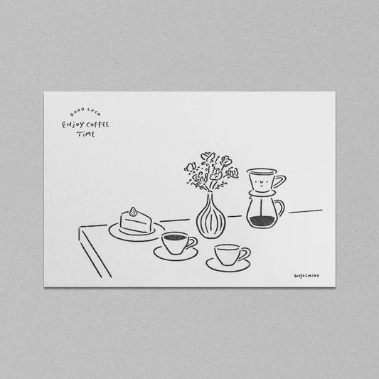 WHOSMiNG Postcard - Enjoy Coffee Time