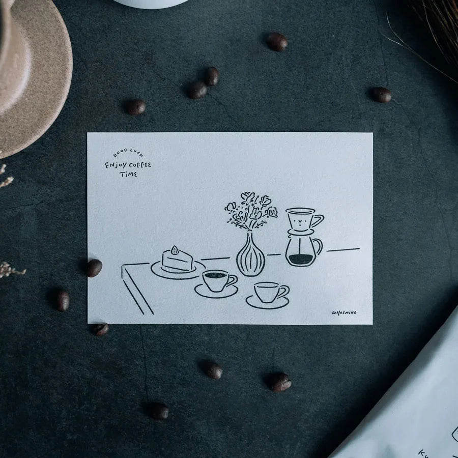 WHOSMiNG Postcard - Enjoy Coffee Time