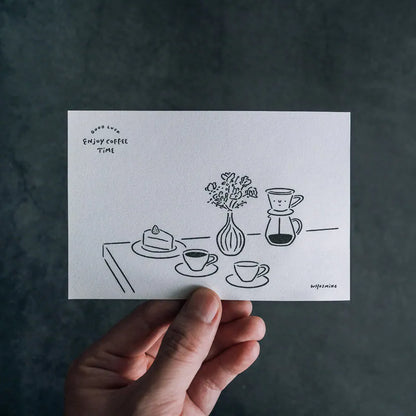 WHOSMiNG Postcard - Enjoy Coffee Time