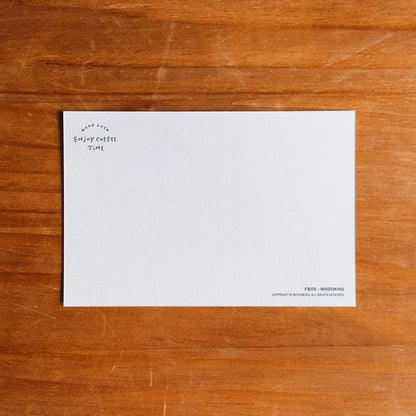 WHOSMiNG Postcard - Enjoy Coffee Time