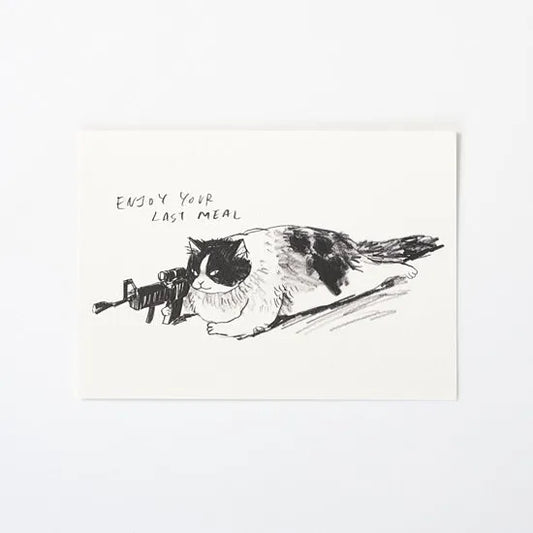 Dawning Crow - Postcard - Enjoy Your Last Meal