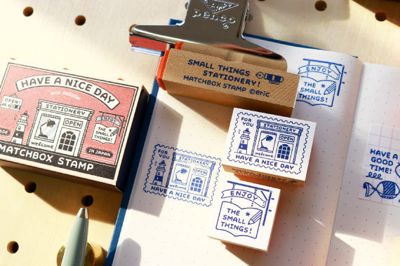 Sanby x Eric Small Things Matchbox Stamp Set