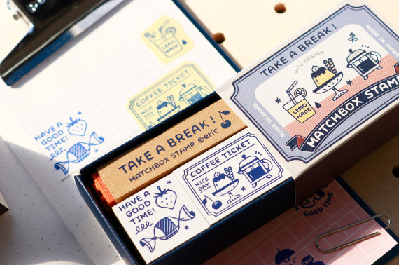 Sanby x Eric Small Things Matchbox Stamp Set