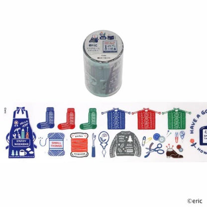 Komamono Creative x Eric Small Things - Clear Sticker Roll - Daily Life and Stationery
