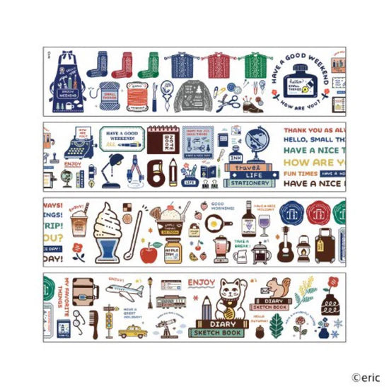 Komamono Creative x Eric Small Things - Clear Sticker Roll - Daily Life and Stationery