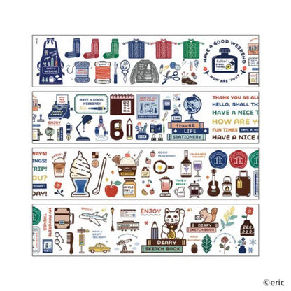 Komamono Creative x Eric Small Things - Clear Sticker Roll - Daily Life and Stationery