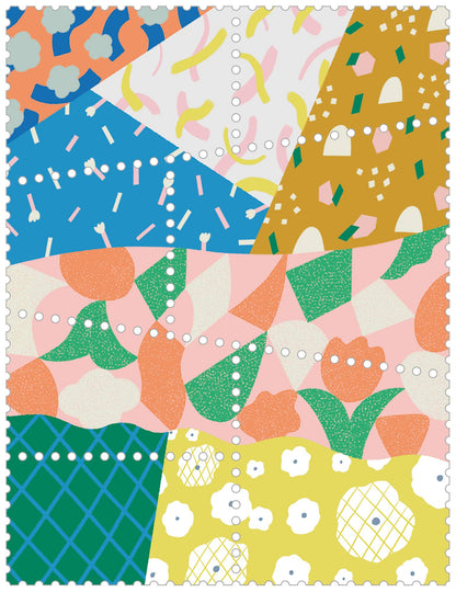 KITTA Washi Tape - Postage Stamp Patchwork