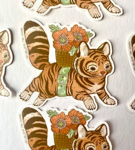 Marika Paz Illustration - Tiger Blossom Sticker