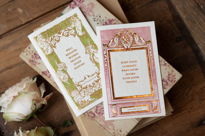 Oblation Papers & Press - Foil Letterpress Card - Women's Literature: Louisa May Alcott Quote