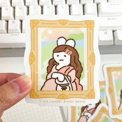 The Chubby Bunny Brand - The Mona Lisa Vinyl Sticker