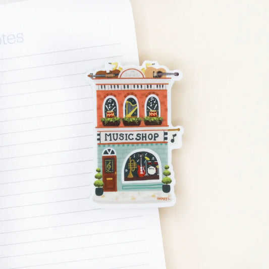 Sherry Lou Studio - Vinyl Sticker - Music Shop