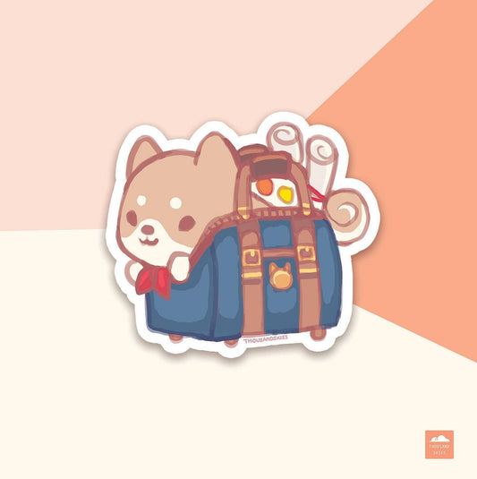 Thousand Skies - Vinyl Sticker - Shiba Artist Bag