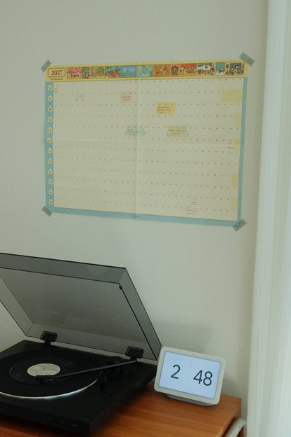 2jingis2jing - 2027 Illustrated 365-Day A2 Wall Calendar & Sticker Pack