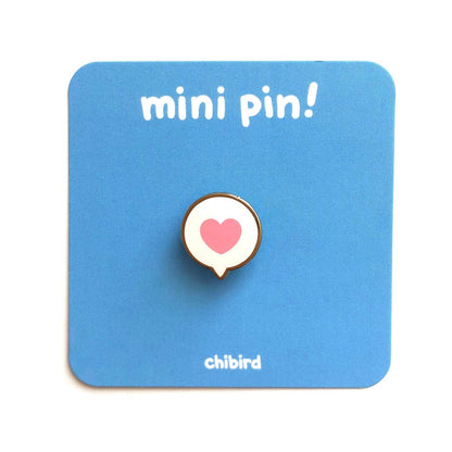 Chibird - Mini Heart Bubble Enamel Pin