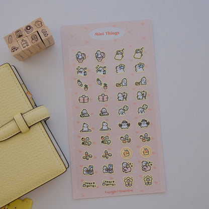 2jingis2jing - Sticker Sheet - Bunny Mini Things