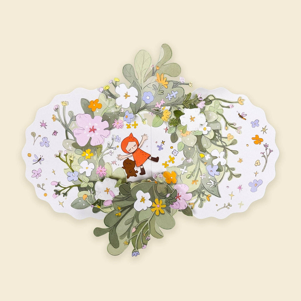 Tiny Kikimo - Pop-Up Card - Spring Bloom