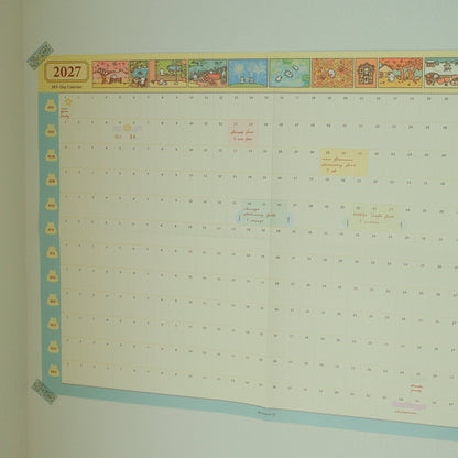 2jingis2jing - 2027 Illustrated 365-Day A2 Wall Calendar & Sticker Pack