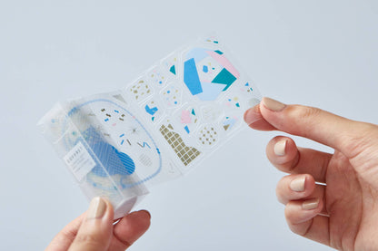 King Jim Coffret Roll Stickers - Lagoon Blue