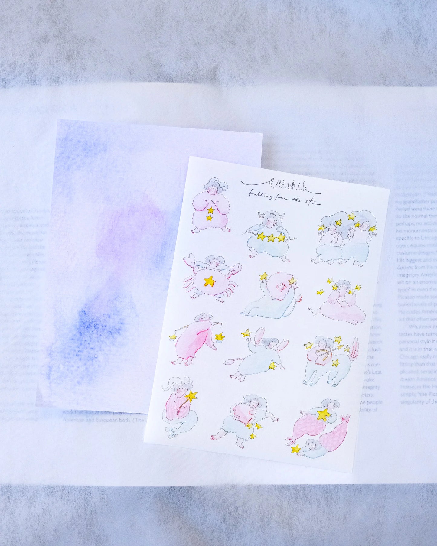 dodolulu - Sticker Sheet - Falling From The Stars