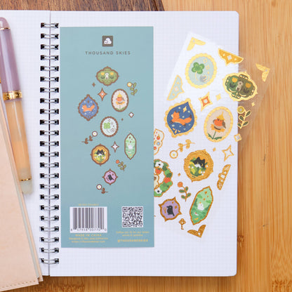 Thousand Skies - Washi Sticker Sheet - Retro Frames