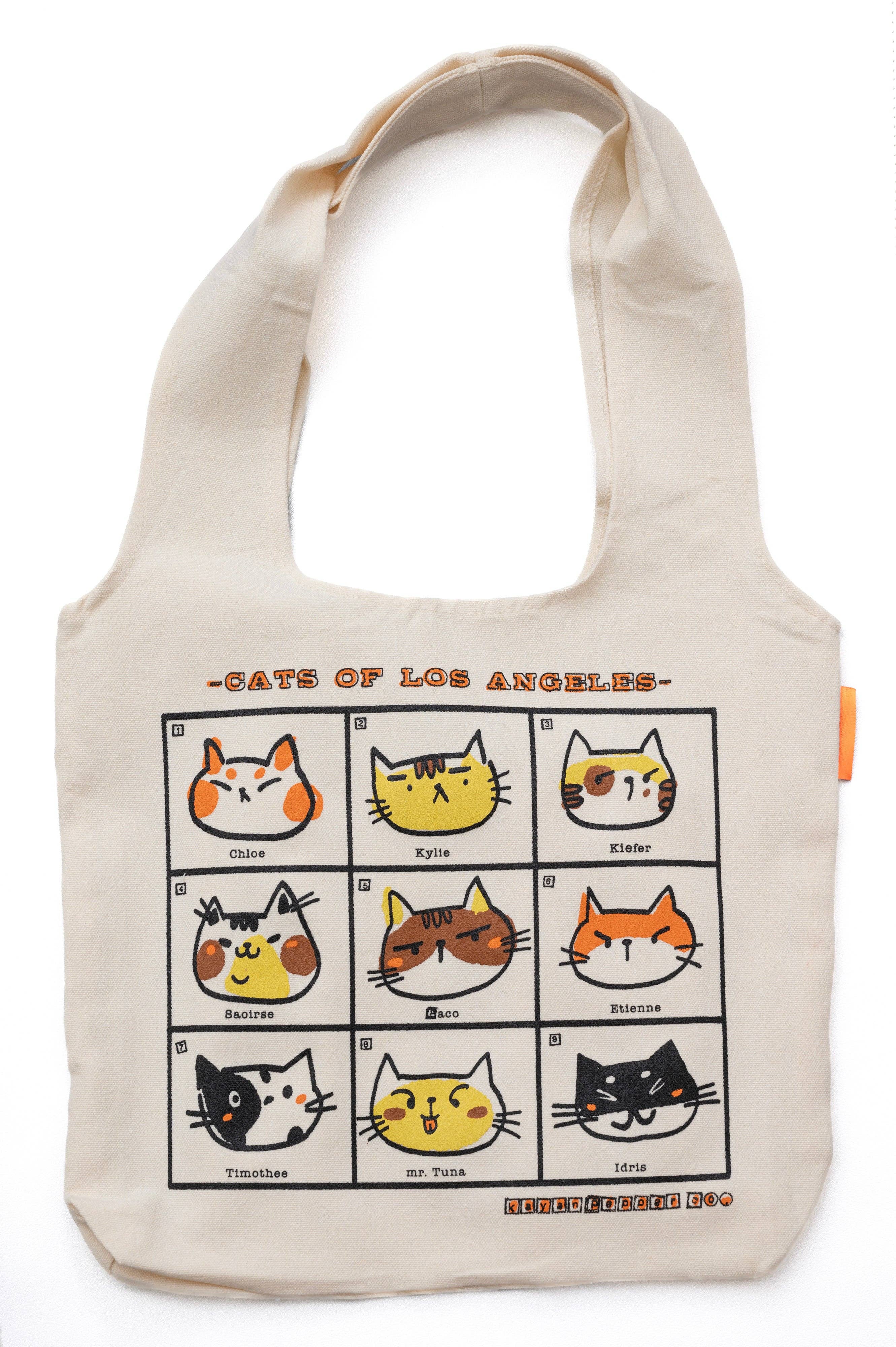 Kayan Pepper Co. - Cats of LA Tote Bag – mt. fo'rest