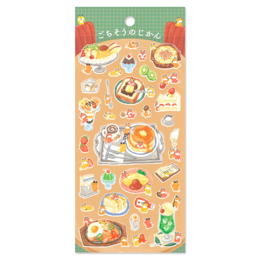 Mind Wave Feast Time Sticker Sheet - Classic Coffee Shop