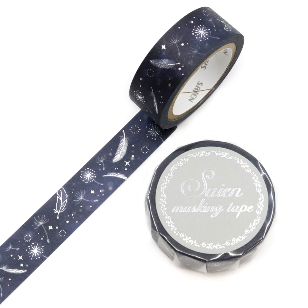 Saien Glitter Washi Tape - Feather