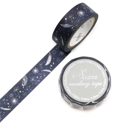 Saien Glitter Washi Tape - Feather
