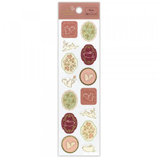 NB Gold Foil Sticker Sheet - Utatane Series - Field